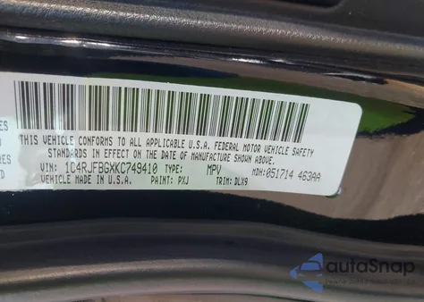 2019 Jeep Grand Cherokee Limited 4X4 from USA, damaged, VIN 1C4RJFBGXKC749410